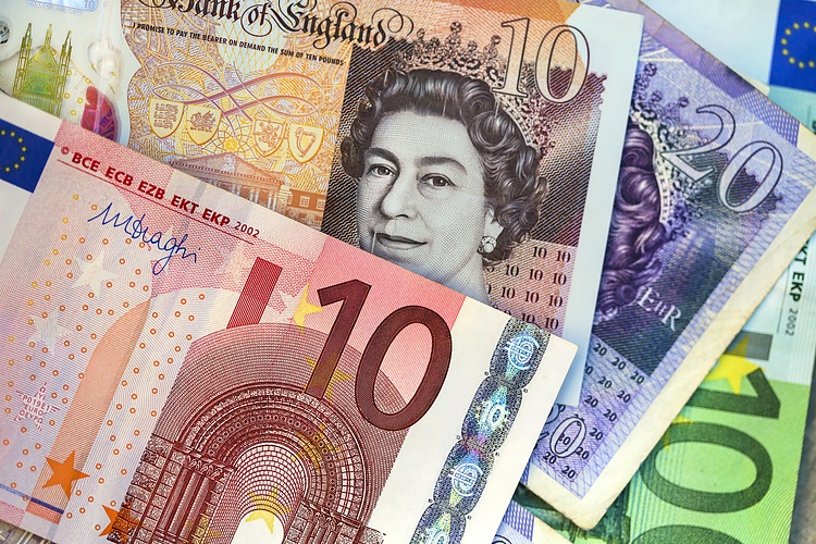 EUR/GBP Price Analysis: rebounds from YTD low, as a bullish-engulfing pattern looms